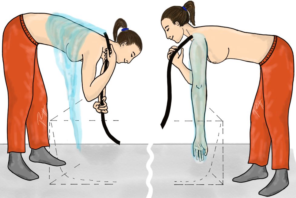 Affusion froide du haut du corps, Image : J. Rüegger